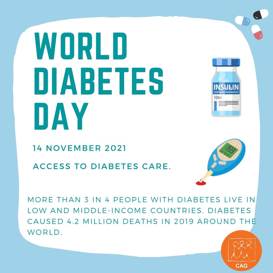 Social Media Poster World Diabetes Day 2021 CAG